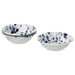 Набор мисок IKEA SILVERSIDA (СИЛВЕРСИДА), Синий, Белый, 11 см, 3 шт