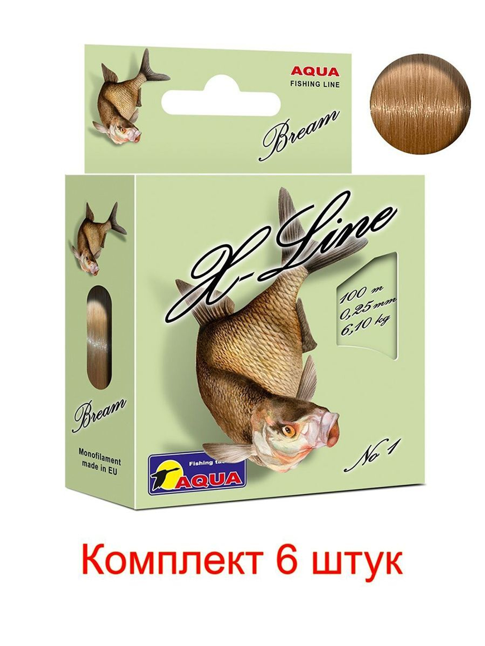 Полиэстровая леска X-Line Bream (Лещ) 0,18 мм 1 шт