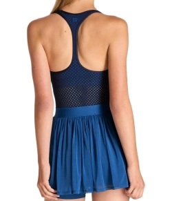 Теннисное платье Wilson Headliner Seam-Sealed - blue quartz/classic navy