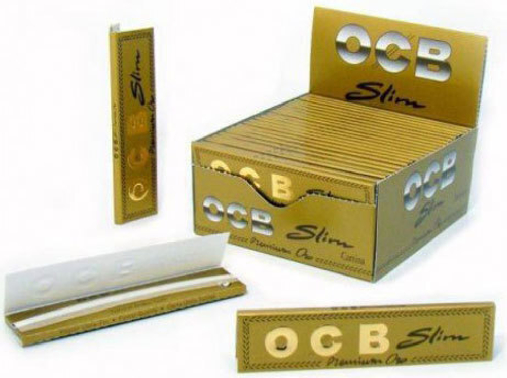 Бумага для сигарет блок "OCB" Premium Gold Slim (Oro) 32л*50шт