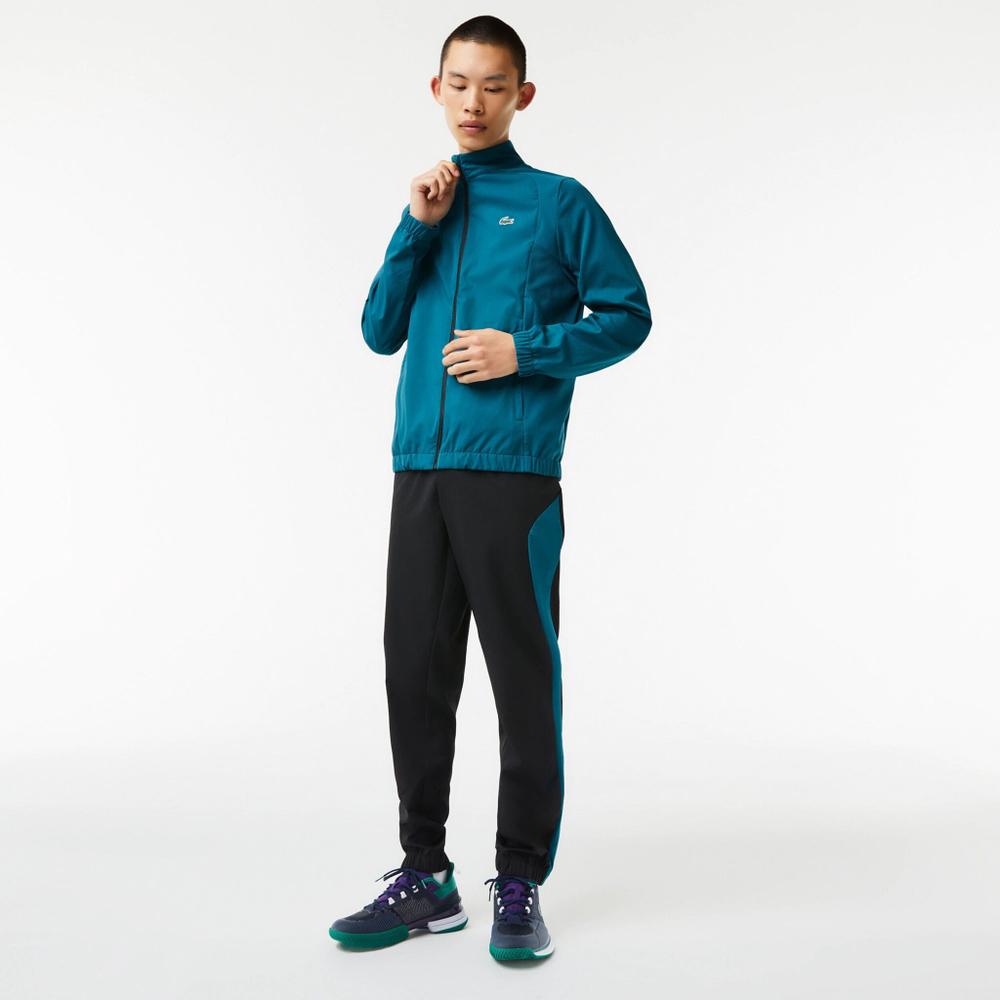 Мужские теннисные Костюмы Lacoste Tracksuit Men - Blue, Black