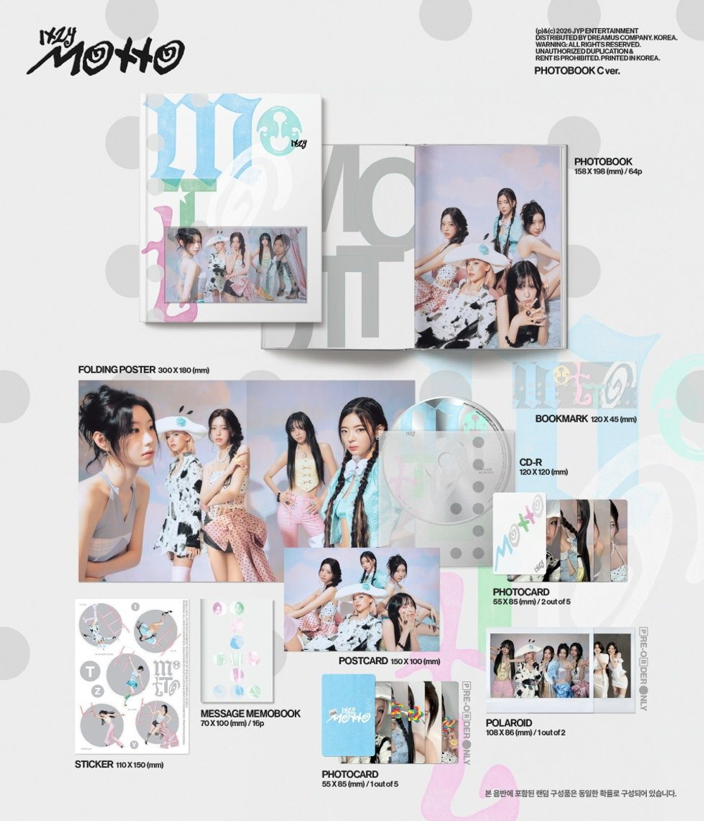 Альбом ITZY - MOTTO Mini Album PHOTOBOOK 3 Version SET