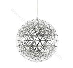 Pendant design lamp Raimond by Moooi (Silver,  D 100 cm)