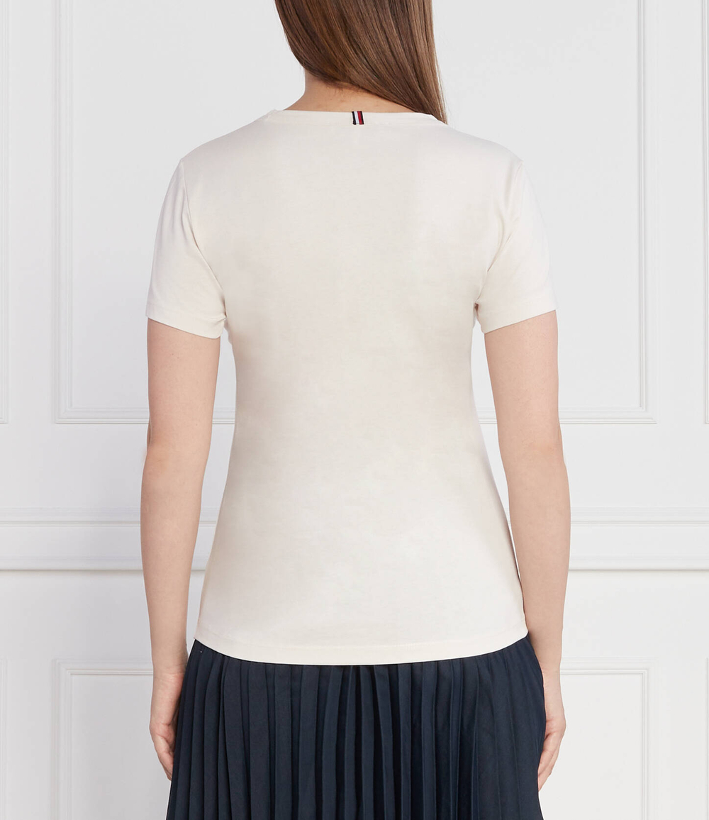 Футболка MONOTYPE PRINT C-NK SS Tommy Hilfiger - экрю(WW0WW38872)