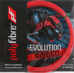 Теннисные струны Polyfibre Evolution Ribbed (12,2 m) - красный