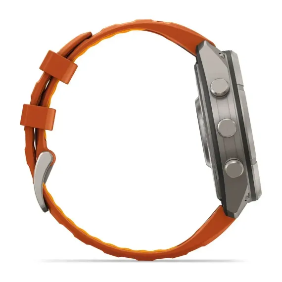 Смарт-часы Garmin fenix 9 Pro (47 мм) титан осенне-оранжевый/ярко-оранжевый