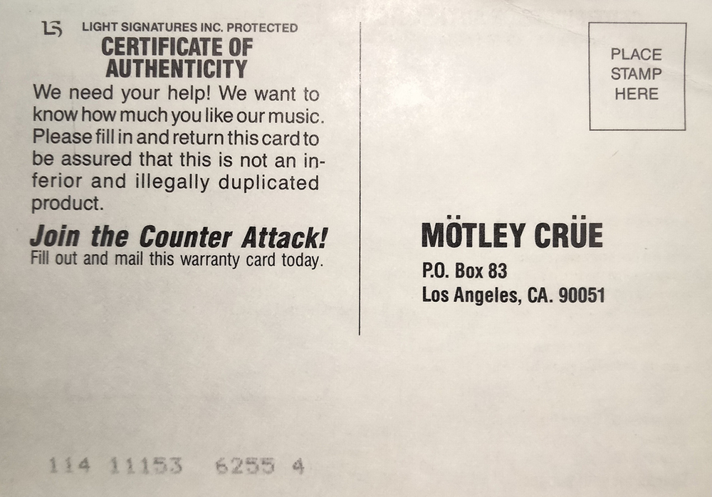 Motley Crue / Theatre Of Pain (LP)