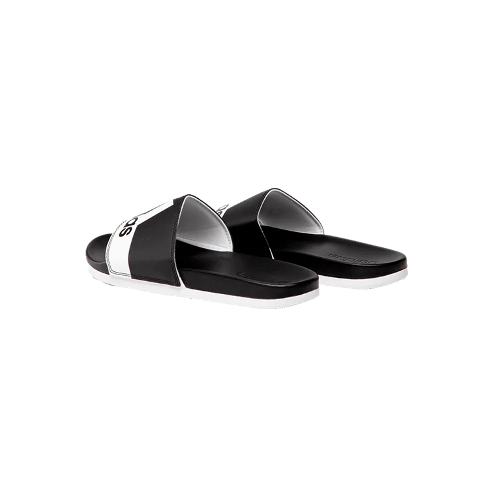 Adidas Comfort Черно-белые шлепанцы