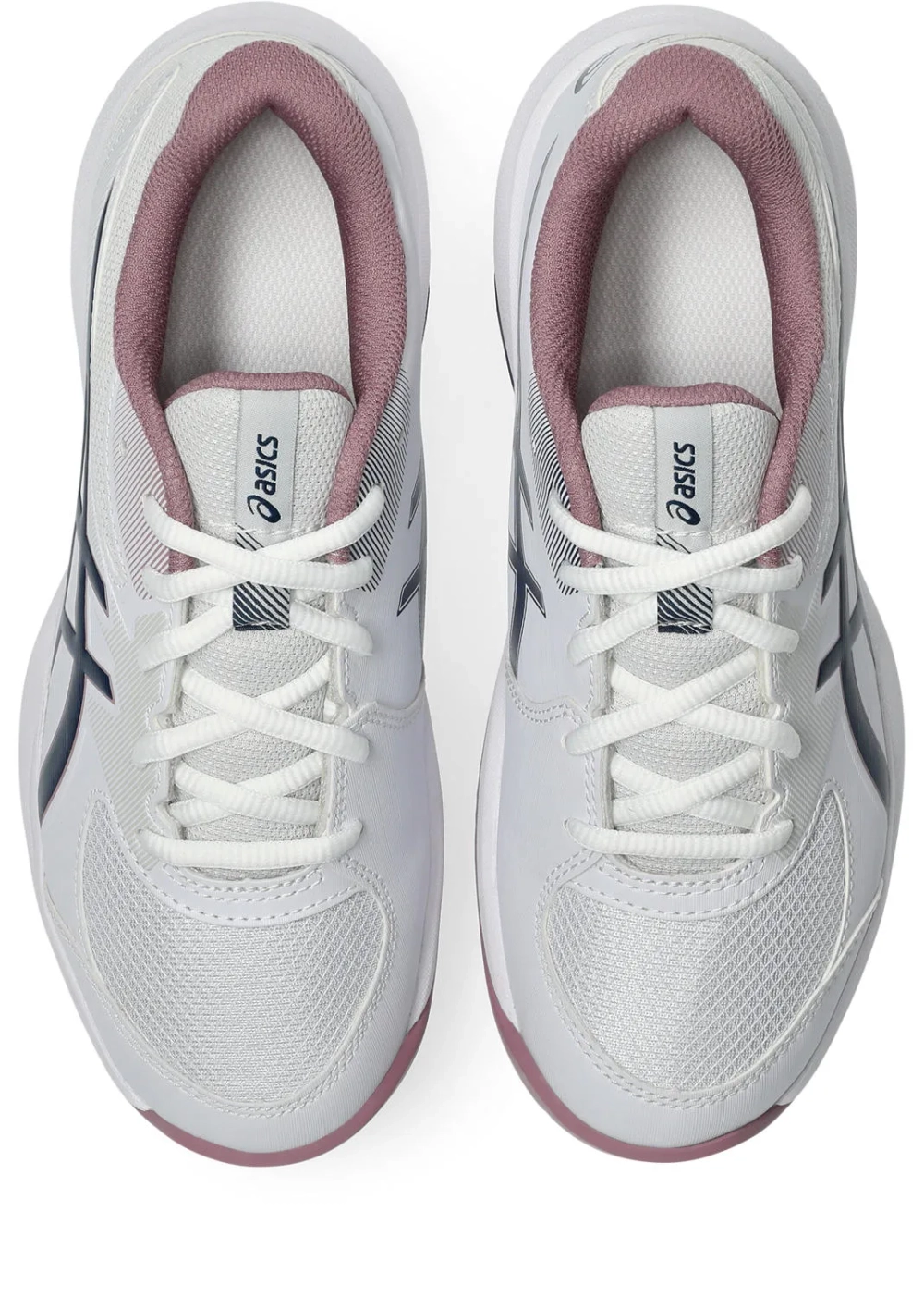 Детские теннисные кроссовки Asics Gel-Game GS Clay/OC - white/independence blue