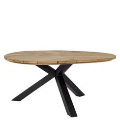 Стол Palmdale 160х160 см, тик, алюминий