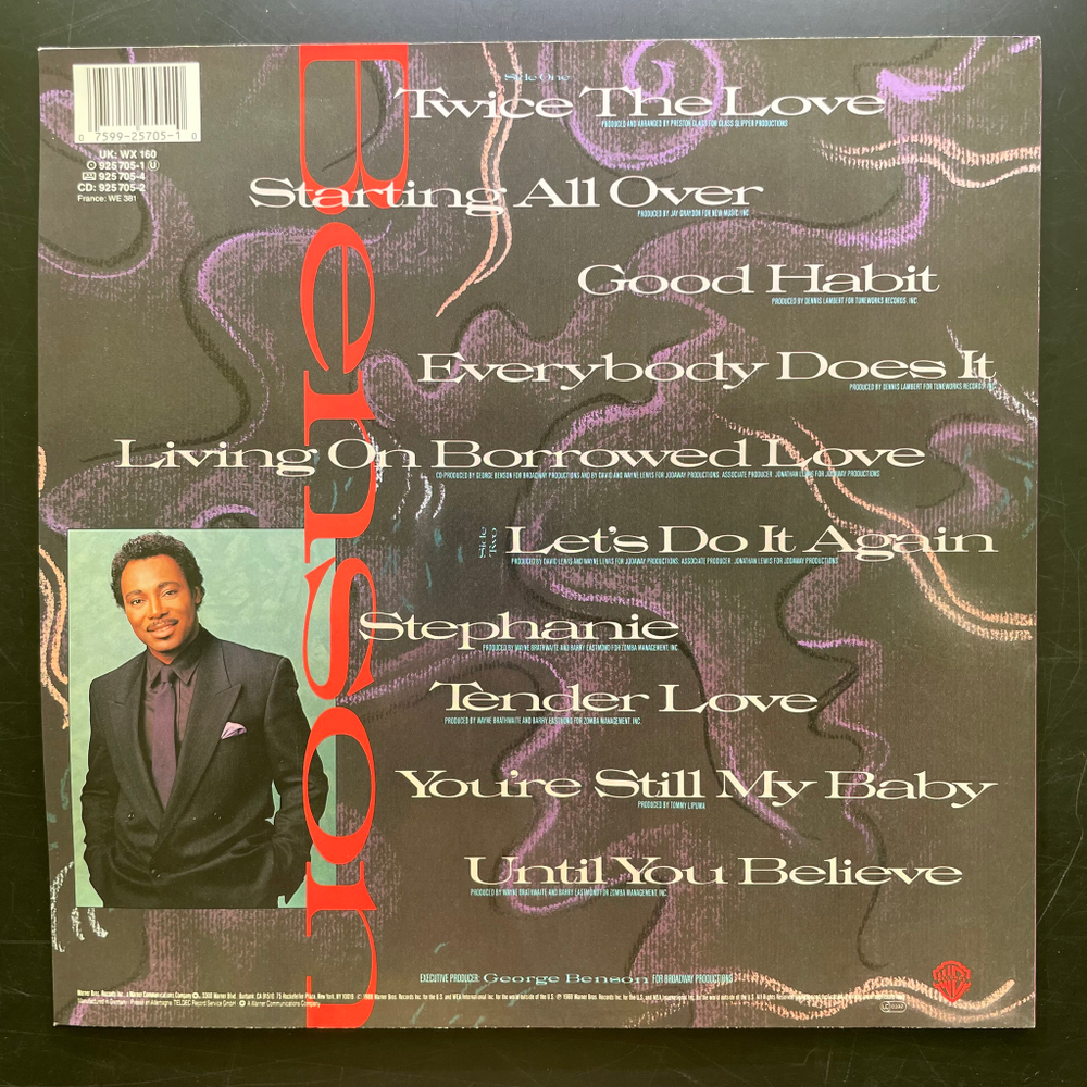 George Benson ‎– Twice The Love (Германия 1988г.)