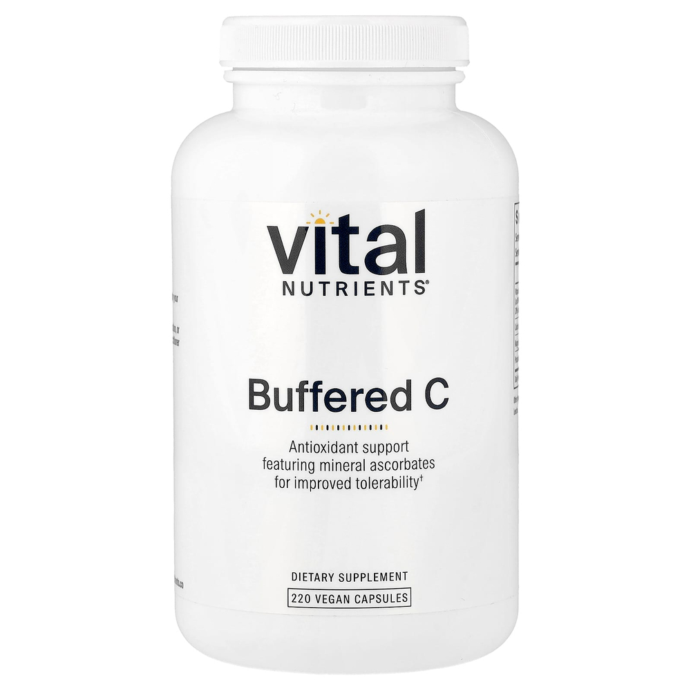 Vital Nutrients, Buffered C, 220 веганских капсул