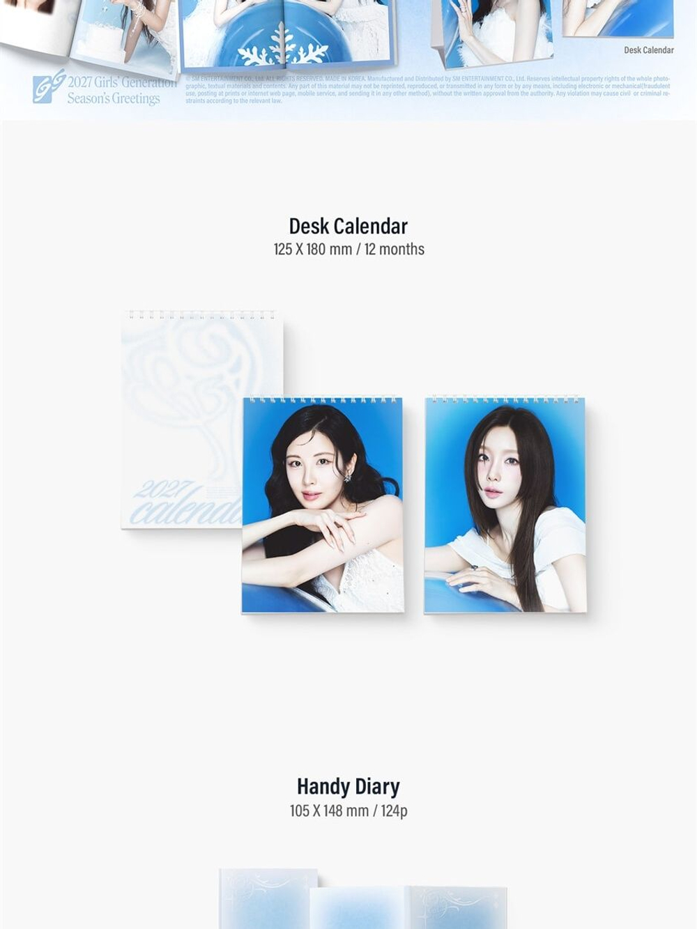 (ПРЕДЗАКАЗ) товары GIRLS' GENERATION - Twenty in Frost 2027 SEASON'S GTEETINGS Kit Version