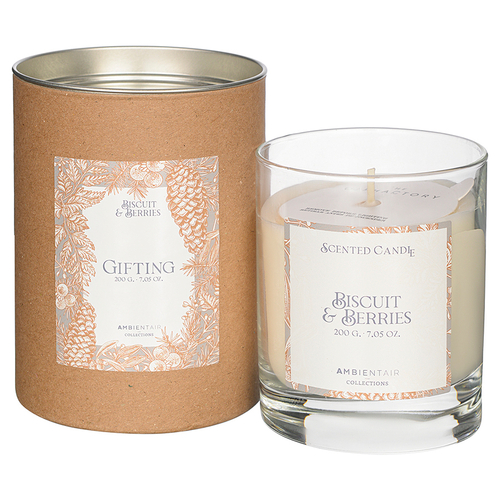 Свеча ароматическая gifting, Печенье и ягоды (новая), 40 ч