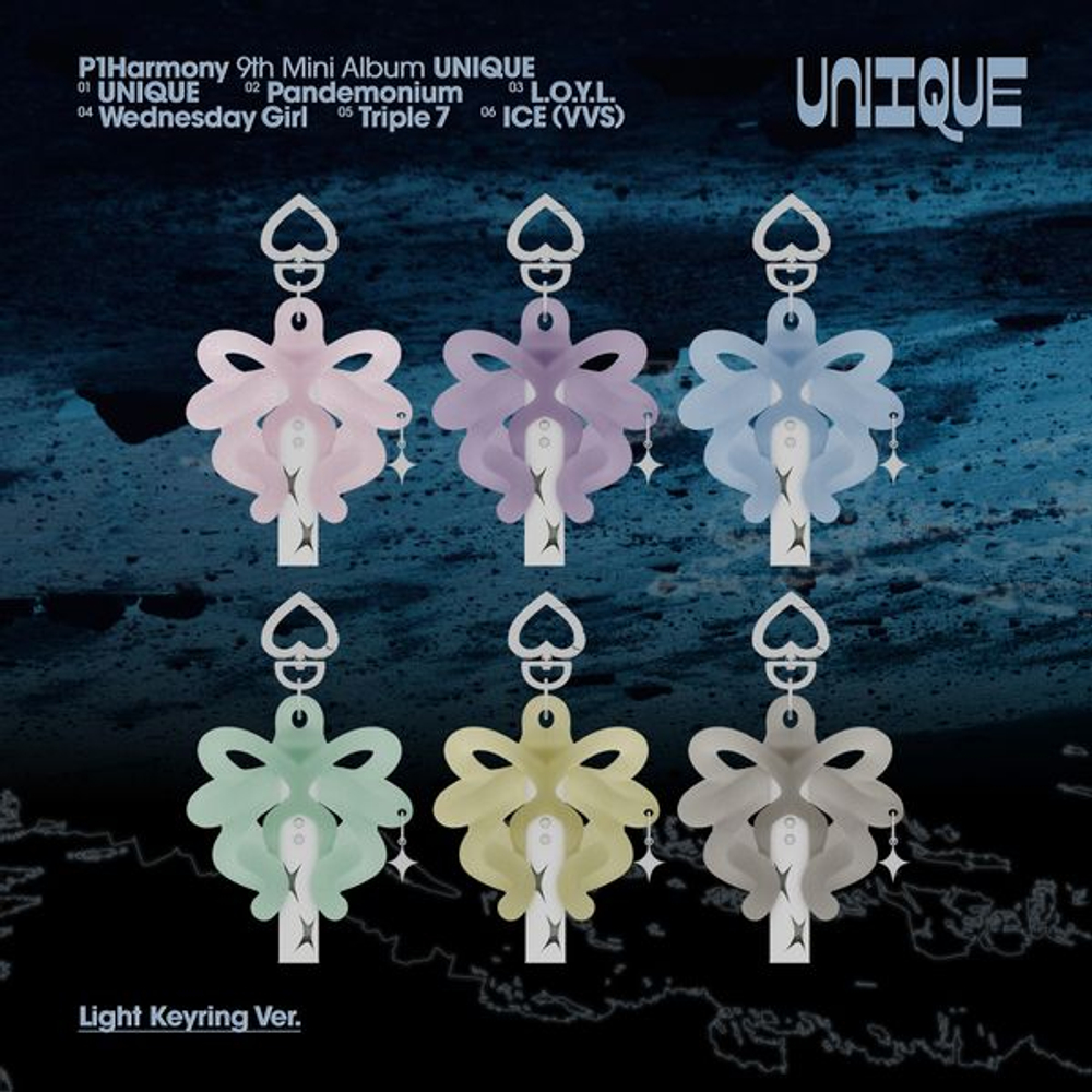 Альбом P1Harmony - UNIQUE (Light Keyring Ver.)