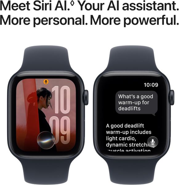 Умные часы Apple Watch SE 3 44 мм из алюминия цвета «сияющая звезда», спортивный ремешок цвета «песочный» (M/L)