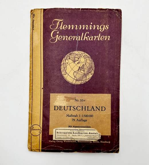 Генеральные карты Флемминга, № 10 N: Германия (Deutschland). Берлин, Германия. Georg Westermann.1935