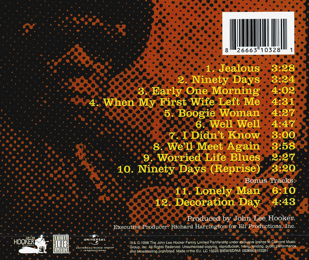 John Lee Hooker / Jealous (CD)