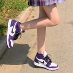 Jordan 1 Retro High Court Purple White GS