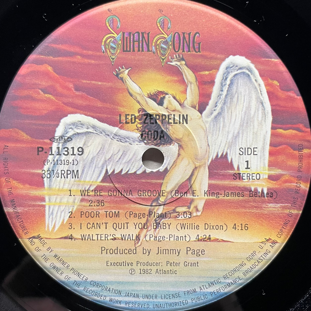 Led Zeppelin ‎– Coda (Япония 1982г.)