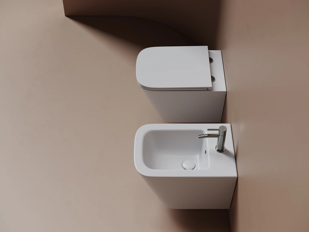 Подвесной унитаз Ceramicanova Союз (Union) безободковый, смыв торнадо CN4009TMW