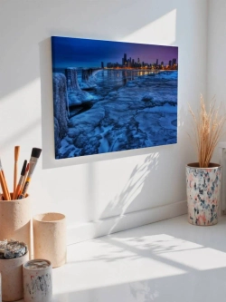 Картина на стену 40 X 50 Зимний город