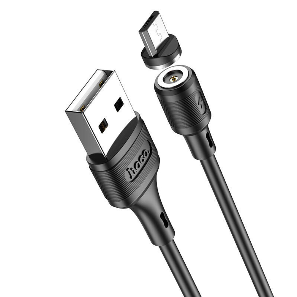 Кабель USB - microUSB HOCO X52 1м магнитный Black