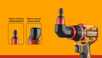 Аккумуляторный бесщёточный шуруповерт INGCO CDLI206686 INDUSTRIAL 20 В 66 Нм с набором сменных насадок