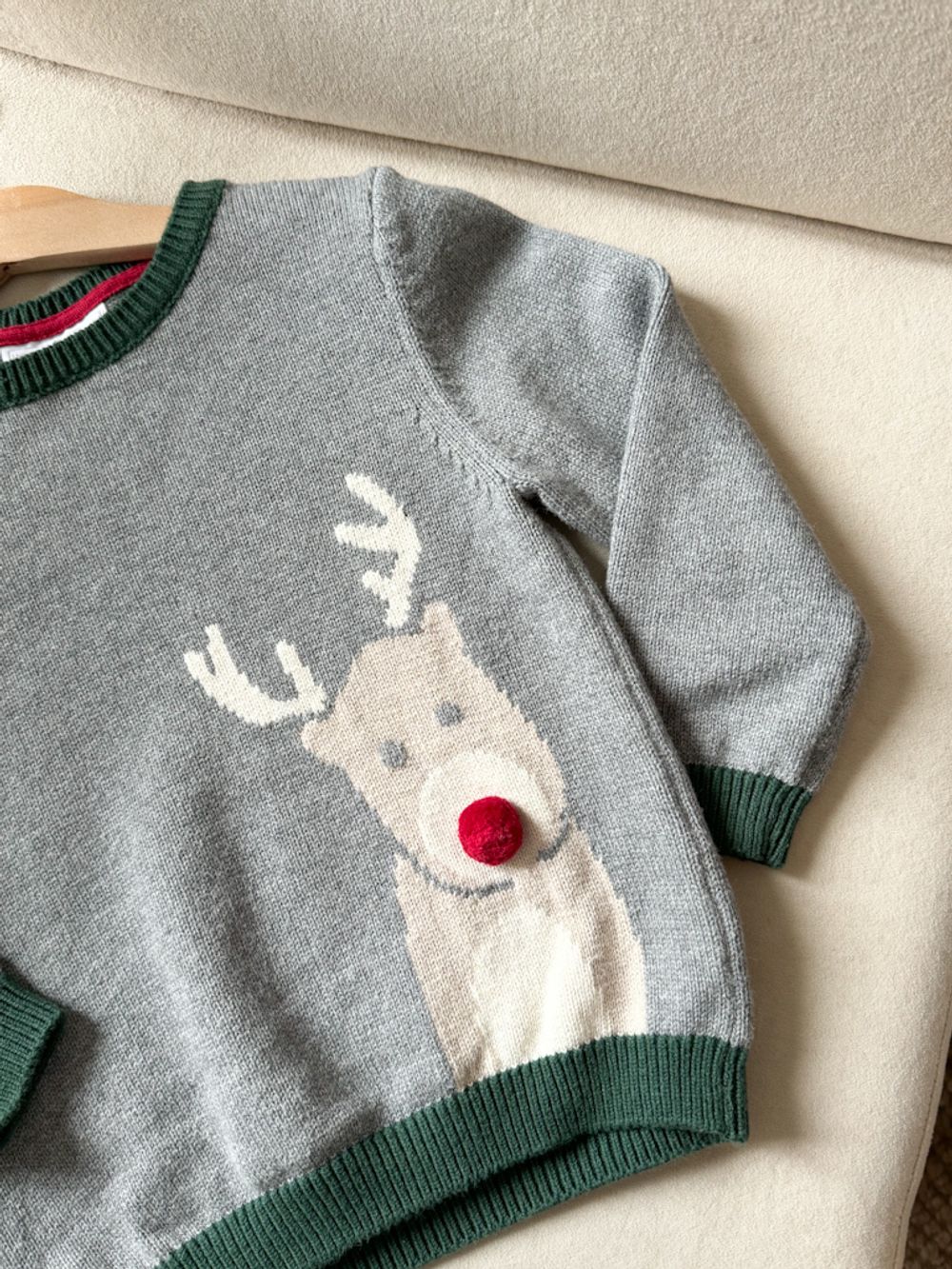 Джемпер из хлопка и шерсти The Little White Company, 98