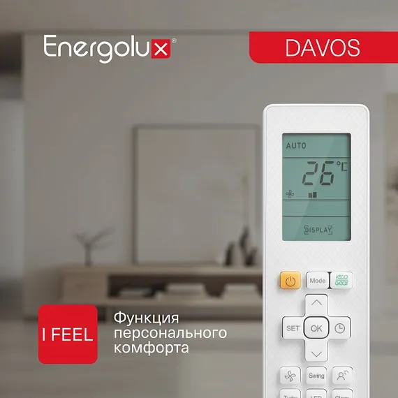 Инверторная система кондиционирования Energolux DAVOS SAS12R1-AI/SAU12R1-AI