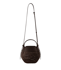 POLENE СУМКА TSUBI RAFFIA, ЦВЕТ ЧЕРНОГО ДЕРЕВА
