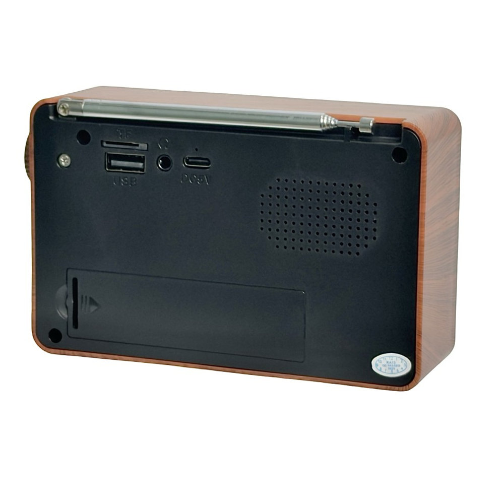 Портативный радиоприемник Perfeo Alpinist 3Вт/FM/AUX/USB/MicroSD/1000mAh (PF_D0574) коричневый