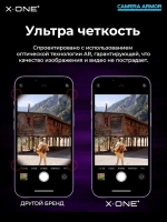 Сапфировое стекло на камеру X-ONE Camera Armor для Samsung Galaxy S23/S23 Plus, Black