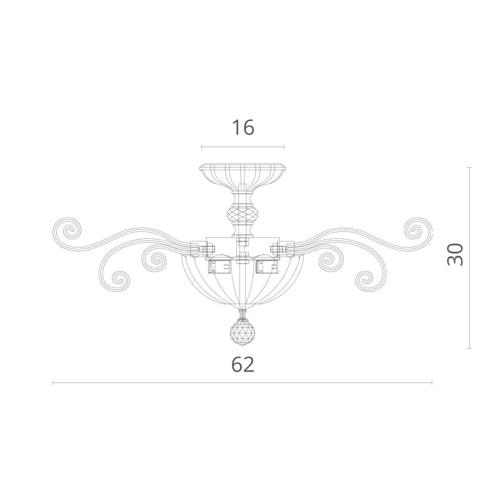 Люстра потолочная Divinare Albedo 8819/03 PL-3