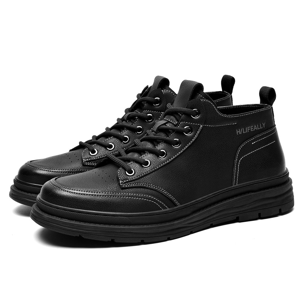 HLA Work Boots Men"s Mid top Black