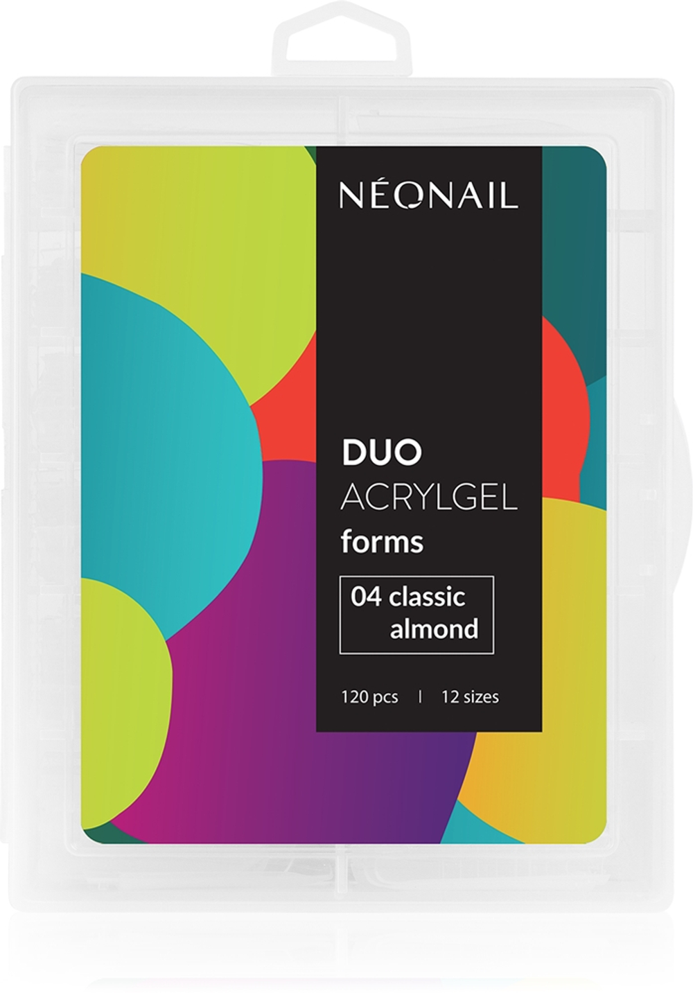 NEONAIL Duo Acrylgel Forms - шаблоны для ногтей тип 04 Classic Almond, 120 szt.