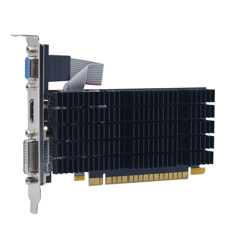Видеокарта AFOX NVIDIA GeForce GT710, 2Гб GDDR3, 64 бита, LP, Retail (AF710-2048D3L5-V2)
