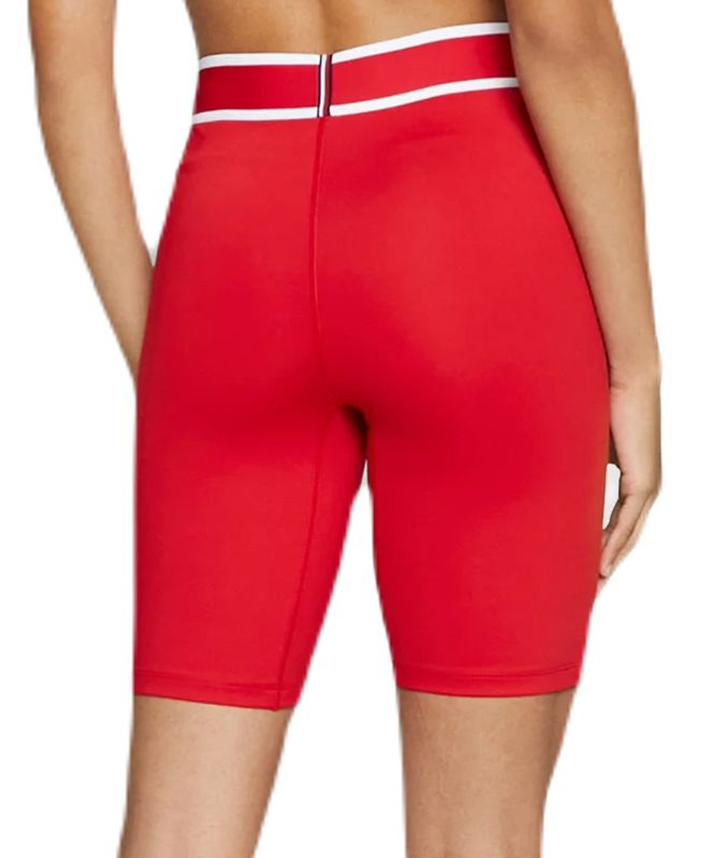 Женские теннисные шорты Tommy Hilfiger RW Fitted Tape Short - primary red