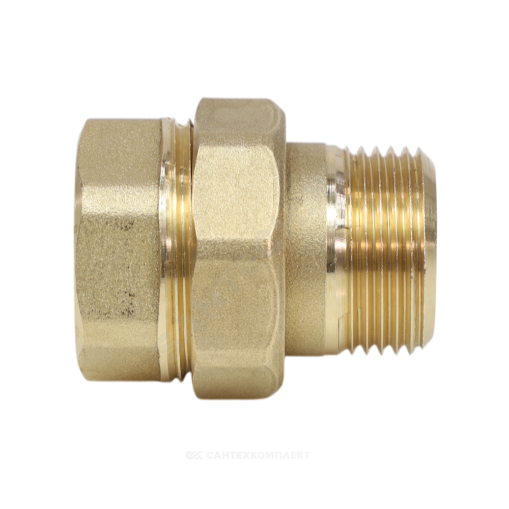 Соединитель латунь американка Ду 15 (1/2") прямой ВР/НР VALFEX VF.340.L.012