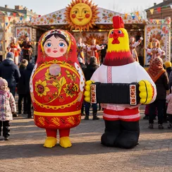 Надувной костюм "Матрешка"