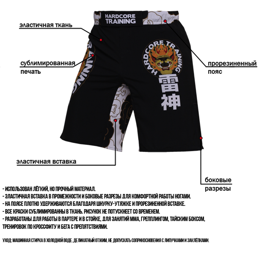 Шорты HT Raijin Black/White