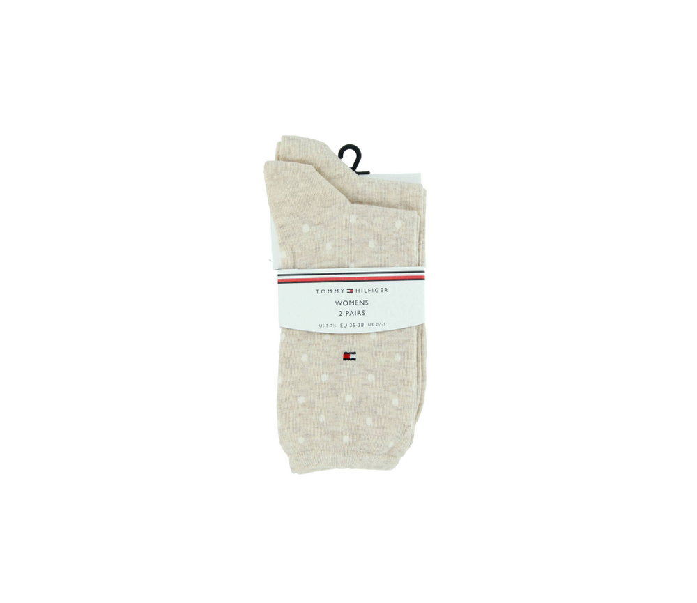 носки 2 пары Tommy Hilfiger - экрю(100001493)