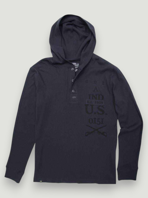 Толстовка Alpha Industries Langdon (т. синяя - r.blue)