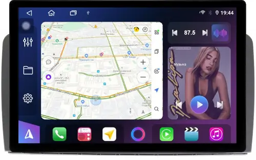 Магнитола для Mercedes-Benz R W251 2005-2015 - FarCar S500+TS105 монитор 13" 2K QLED на Android 14, Быстрая, CarPlay, 4G SIM-слот