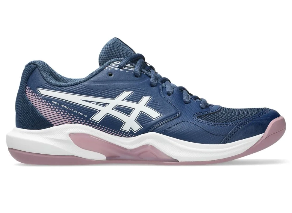 Женские теннисные кроссовки Asics Gel-Dedicate 9 Indoor - independence blue/white