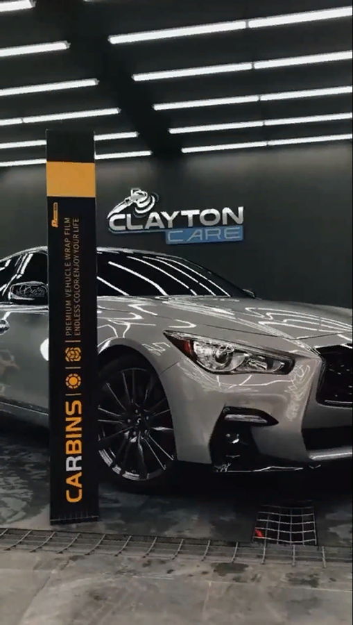 Infiniti в виниловую автомобильную пленку Carbins Nardo Grey RG01c
