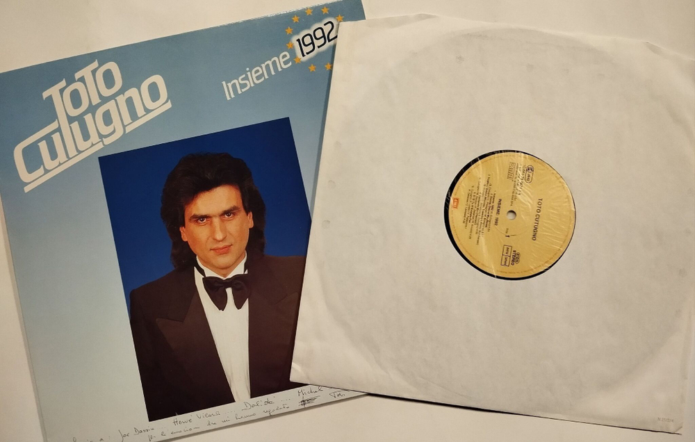Винтажная виниловая пластинка LP Toto Cutugno Insieme 1992 (Germany 1990)