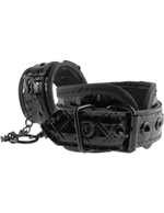 Чёрные наручники COUTURE CUFFS (Цвет: черный)