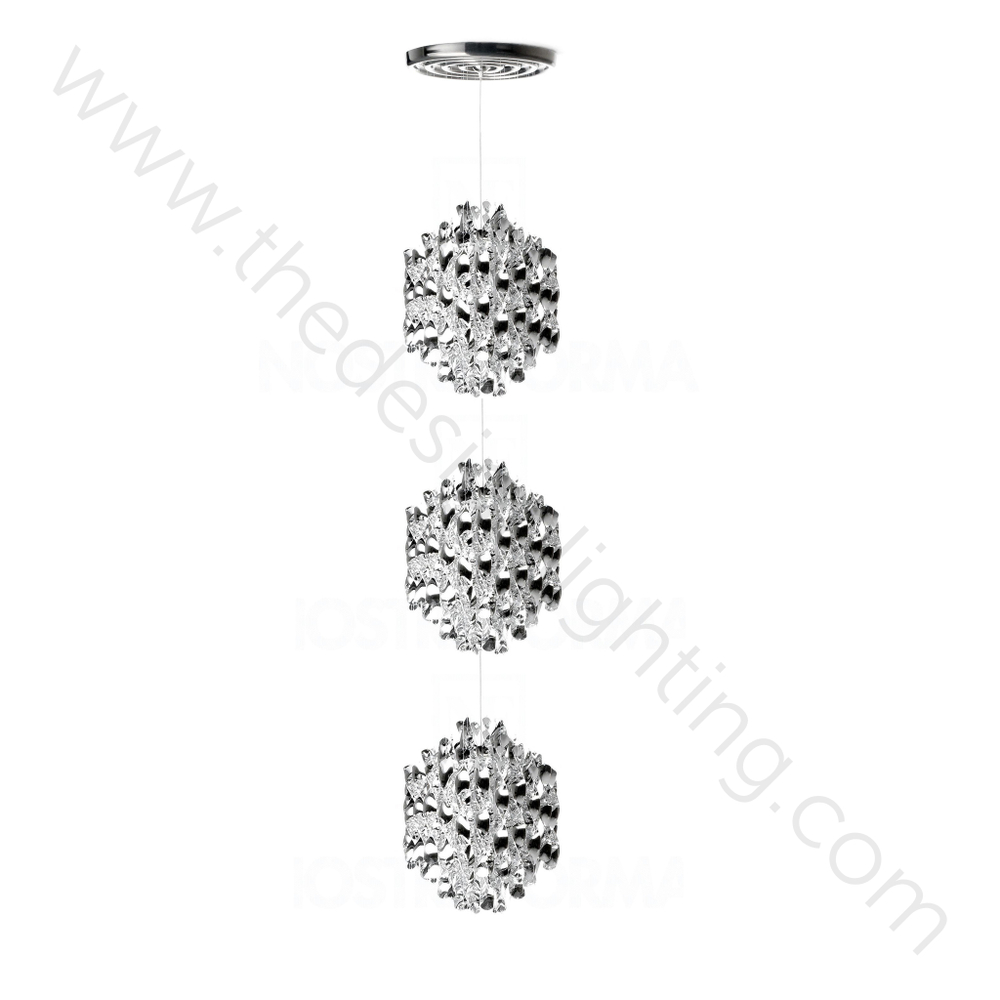 Pendant design lamp  Spiral SP03 by Verpan Panton (Silver)