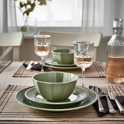 IKEA STRIMMIG (ИКЕА СТРИММИГ) — Миска, керамогранит бледно-серо-зеленого цвета, 15 см, фото 4